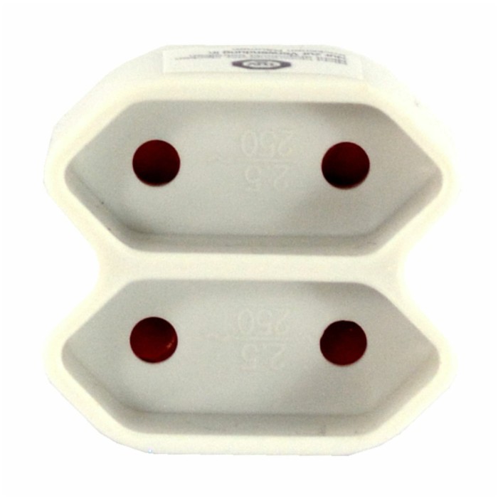 Razdelilec Bachmann 2x220V stikalo - bel (921.271)