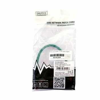 KABEL PATCH SFTP Cat 6 0,25m RJ45 Digitus zelen (DK-1644-0025/G) KABEL PATCH SFTP Cat 6 0,25m RJ45 Digitus zelen (DK-1644-0025/G)