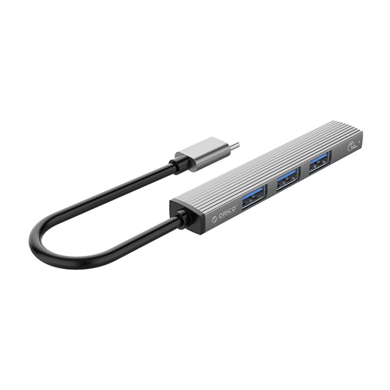 HUB USB-C => 1x USB-A 3.0 + 3x USB-A 2.0 siv Orico (Orico AH-13) Orico HUB USB-C => 1x USB-A 3.0 + 3x USB-A 2.0 siv Orico (Orico AH-13)