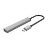 HUB USB-C => 1x USB-A 3.0 + 3x USB-A 2.0 siv Orico (Orico AH-13) Orico HUB USB-C => 1x USB-A 3.0 + 3x USB-A 2.0 siv Orico (Orico AH-13)