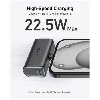 Prenosna baterija Anker Nano 5K 22,5W 5000mAh USB-C črn (A1653H11)