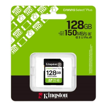 Spominska kartica SDXC 128GB Kingston Canvas Select Plus 150MB/s/40MB/s U1 V10 UHS-I (SDS3/128GB) Spominska kartica SDXC 128GB Kingston Canvas Select Plus 150MB/s/40MB/s U1 V10 UHS-I (SDS3/128GB)