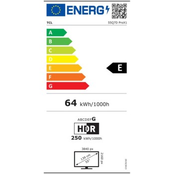 TV sprejemnik TCL 55,0" 139,7 cm 55Q7D PRO 3840x2160 miniLED Google TV 4xHDMI USB BT WiFi RJ45 Dolby Vision TV sprejemnik TCL 55,0" 139,7 cm 55Q7D PRO 3840x2160 miniLED Google TV 4xHDMI USB BT WiFi RJ45 Dolby Vision