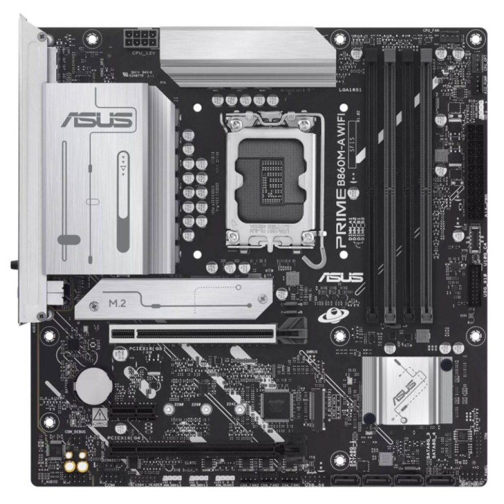 Osnovna plošča LGA1851 Asus B860M-A WiFi ATX HDMI 2xDisplayPort ASUS Osnovna plošča LGA1851 Asus B860M-A WiFi ATX HDMI 2xDisplayPort