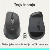 Miš brezžična + Bluetooth Logitech Signature Comfort Plus M850 L velikost grafitna (910-007715)