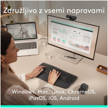 Tipkovnica in miš Logitech brezžična + Bluetooth MK880 Signature Comfort Plus grafitna Slovenski nabor znakov (920-014161) Tipkovnica in miš Logitech brezžična + Bluetooth MK880 Signature Comfort Plus grafitna Slovenski nabor znakov (920-014161)