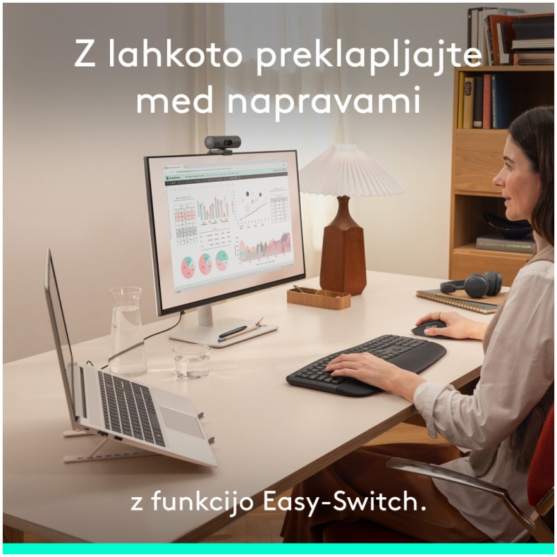 Tipkovnica in miš Logitech brezžična + Bluetooth MK880 Signature Comfort Plus grafitna Slovenski nabor znakov (920-014161) LOGITECH Tipkovnica in miš Logitech brezžična + Bluetooth MK880 Signature Comfort Plus grafitna Slovenski nabor znakov (920-014161)