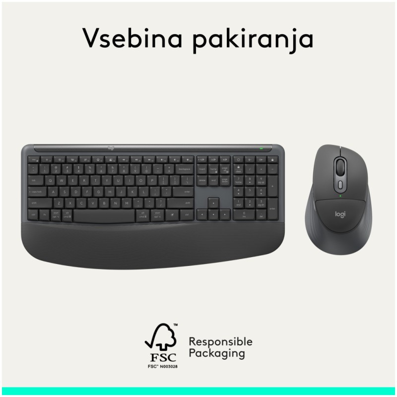 Tipkovnica in miš Logitech brezžična + Bluetooth MK880 Signature Comfort Plus grafitna Slovenski nabor znakov (920-014161) LOGITECH Tipkovnica in miš Logitech brezžična + Bluetooth MK880 Signature Comfort Plus grafitna Slovenski nabor znakov (920-014161)