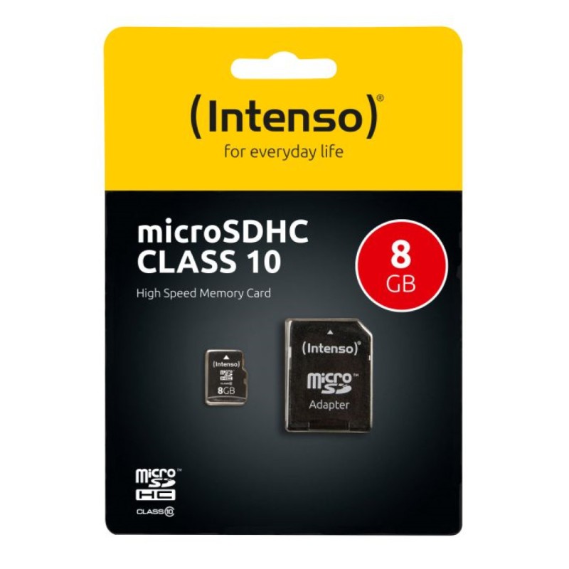 Spominska kartica microSDXC 8GB Intenso Class 10 25MB/s/12MB/s U1 V10 UHS-I +adapter (3413460) INTENSO Spominska kartica microSDXC 8GB Intenso Class 10 25MB/s/12MB/s U1 V10 UHS-I +adapter (3413460)