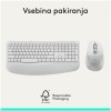 Tipkovnica in miš Logitech brezžična + Bluetooth MK880 Signature Comfort Plus bela SLO gravura (920-014033)