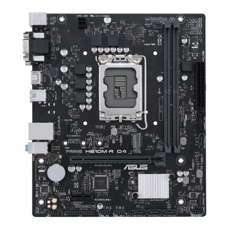 ASUS Prime H610M-R D4 LGA1700 DDR4 mATX osnovna plošča ASUS ASUS Prime H610M-R D4 LGA1700 DDR4 mATX osnovna plošča