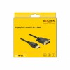 Kabel DisplayPort(m) => DVI (24+1)(m) 4K/30Hz 1,00m Delock črn (85312) Delock Kabel DisplayPort(m) => DVI (24+1)(m) 4K/30Hz 1,00m Delock črn (85312)