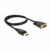 Kabel DisplayPort(m) => DVI (24+1)(m) 4K/30Hz 1,00m Delock črn (85312) Delock Kabel DisplayPort(m) => DVI (24+1)(m) 4K/30Hz 1,00m Delock črn (85312)