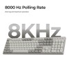 Gaming Tipkovnica Žična Keychron C2 Pro 8K QMK UK | siva RGB (C2PX-M1-UK)