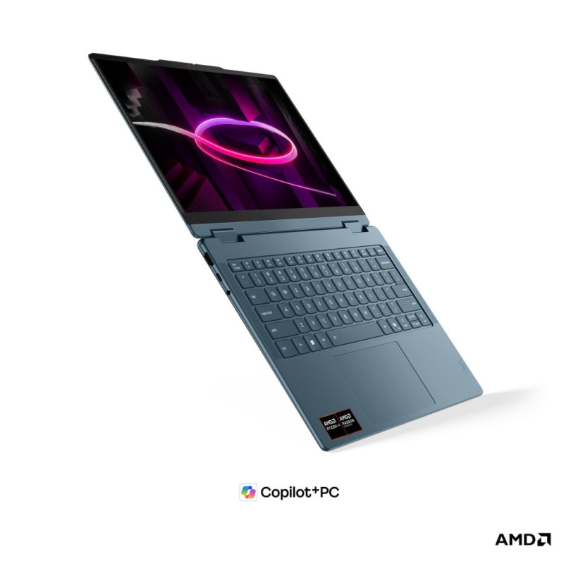 Prenosnik Lenovo 35,5 cm (14,0) Yoga 7 2-in-1 2880x1800 OLED na dotik 500nit 120Hz Ryzen AI 7 445/32GB/SSD1TB/BL/AI Chip: 50 TOPs/ALU/AMD Radeon 840M/Win11Home (83TD007TSC)
