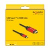 Kabel USB-C 3.1 => HDMI 2.1 2,0m 8K@60Hz črn DELOCK (80096) Delock Kabel USB-C 3.1 => HDMI 2.1 2,0m 8K@60Hz črn DELOCK (80096)