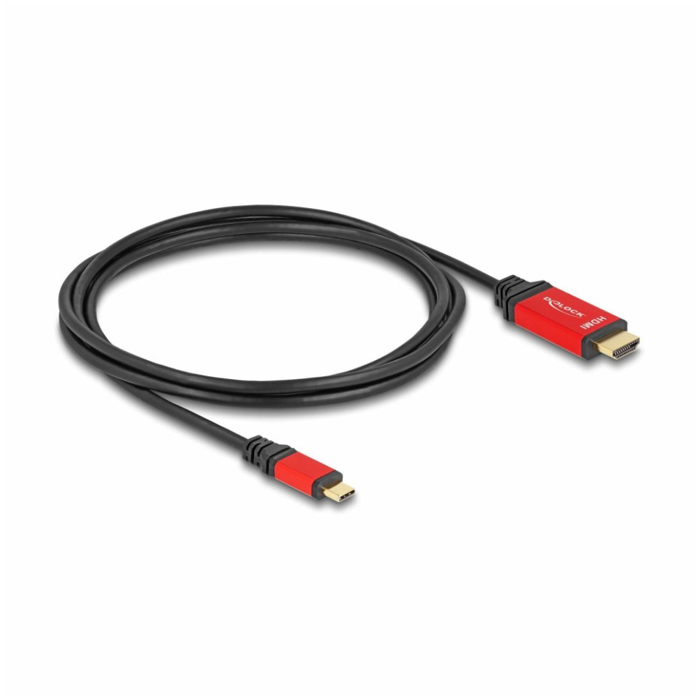 Kabel USB-C 3.1 => HDMI 2.1 2,0m 8K@60Hz črn DELOCK (80096) Delock Kabel USB-C 3.1 => HDMI 2.1 2,0m 8K@60Hz črn DELOCK (80096)