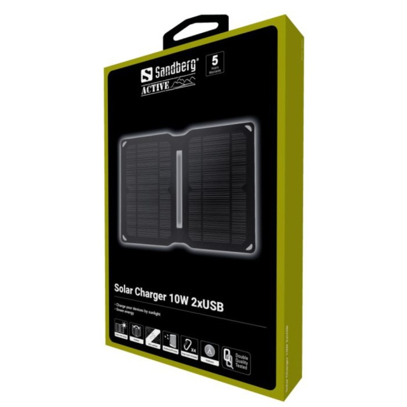 Sandberg Solar Charger 10W 2xUSB solarni polnilec SANDBERG Sandberg Solar Charger 10W 2xUSB solarni polnilec