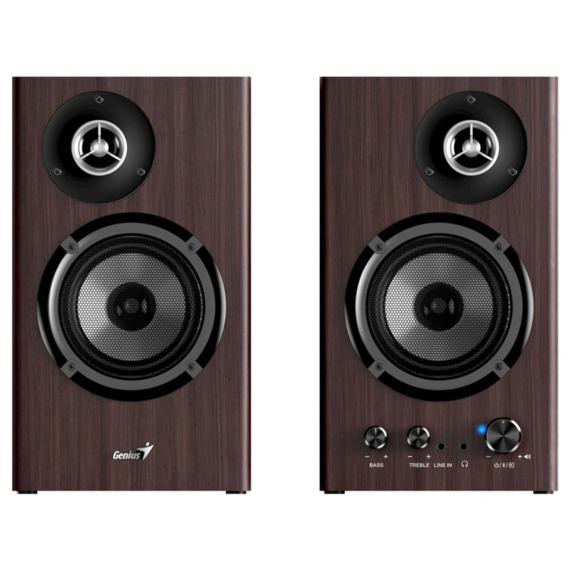 Zvočniki Genius SP-HF1812BT 40W 2.0 (črna-rjava) Genius Zvočniki Genius SP-HF1812BT 40W 2.0 (črna-rjava)