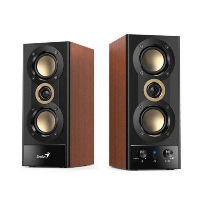 Zvočniki Genius SP-HF800BT 20W 2.0 (črna-rjava) Genius Zvočniki Genius SP-HF800BT 20W 2.0 (črna-rjava)