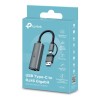 Mrežni adapter USB-C/A => RJ45 10/100/1000 TP-Link (UE310C) TP-LINK Mrežni adapter USB-C/A => RJ45 10/100/1000 TP-Link (UE310C)