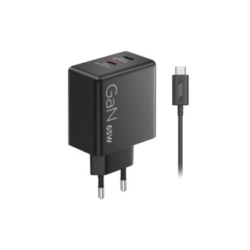 Hišni polnilec 100-240V => 2x USB-C 65W Lenovo Dual GaN + priložen USB-C kabel Hišni polnilec 100-240V => 2x USB-C 65W Lenovo Dual GaN + priložen USB-C kabel