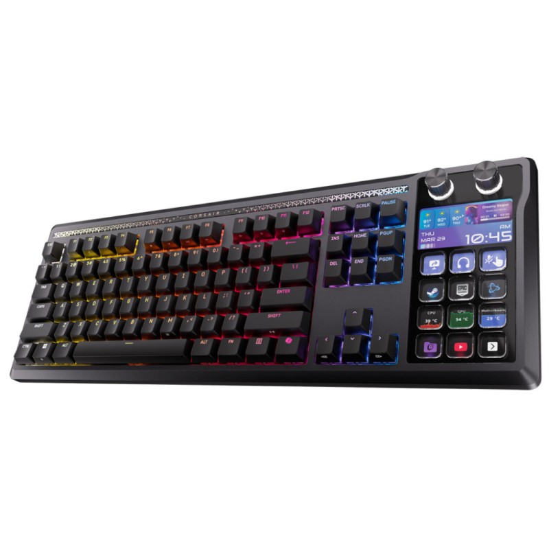 Gaming Tipkovnica Žična Corsair Galleon 100 SD US | črna RGB (Stream Deck-Integrated) (CH-912A31I-NA) CORSAIR Gaming Tipkovnica Žična Corsair Galleon 100 SD US | črna RGB (Stream Deck-Integrated) (CH-912A31I-NA)