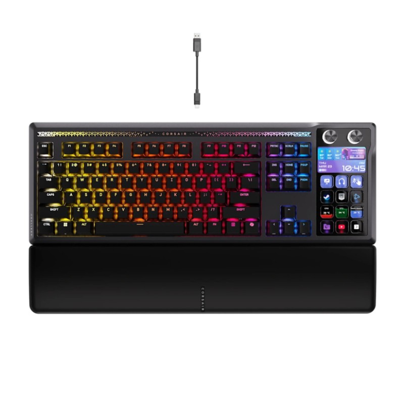 Gaming Tipkovnica Žična Corsair Galleon 100 SD US | črna RGB (Stream Deck-Integrated) (CH-912A31I-NA) CORSAIR Gaming Tipkovnica Žična Corsair Galleon 100 SD US | črna RGB (Stream Deck-Integrated) (CH-912A31I-NA)