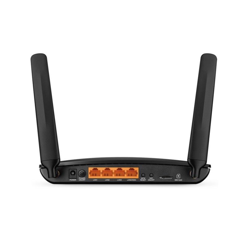 Usmerjevalnik brezžični TP-Link WiFi5 802.11ac AC1200 867Mbit/s 3G/4G dualband MU-MIMO 4xLAN 2x antena (Archer MR400) TP-LINK Usmerjevalnik brezžični TP-Link WiFi5 802.11ac AC1200 867Mbit/s 3G/4G dualband MU-MIMO 4xLAN 2x antena (Archer MR400)