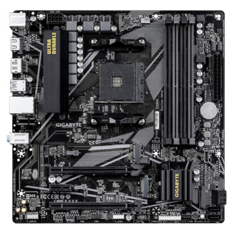 Osnovna plošča AM4 GigaByte B550M DS3H R2 mATX HDMI DP GIGABYTE Osnovna plošča AM4 GigaByte B550M DS3H R2 mATX HDMI DP