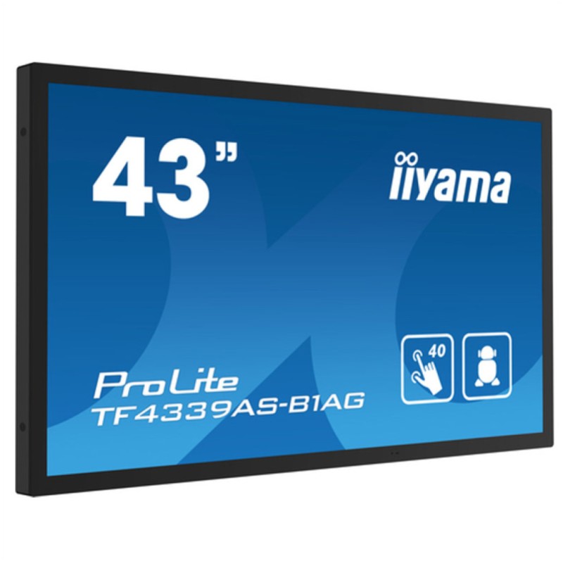 Monitor Iiyama 108 cm (42,5) TF4339AS-B1AG 4K na dotik PCAP Interaktivni IPS 8ms 2xHDMI DP 2xUSB Zvočniki 2x10W RJ45 ProLite interaktivni monitor Android 11 Iiyama Monitor Iiyama 108 cm (42,5) TF4339AS-B1AG 4K na dotik PCAP Interaktivni IPS 8ms 2xHDMI DP 2xUSB Zvočniki 2x10W RJ45 ProLite interaktivni monitor Android 11
