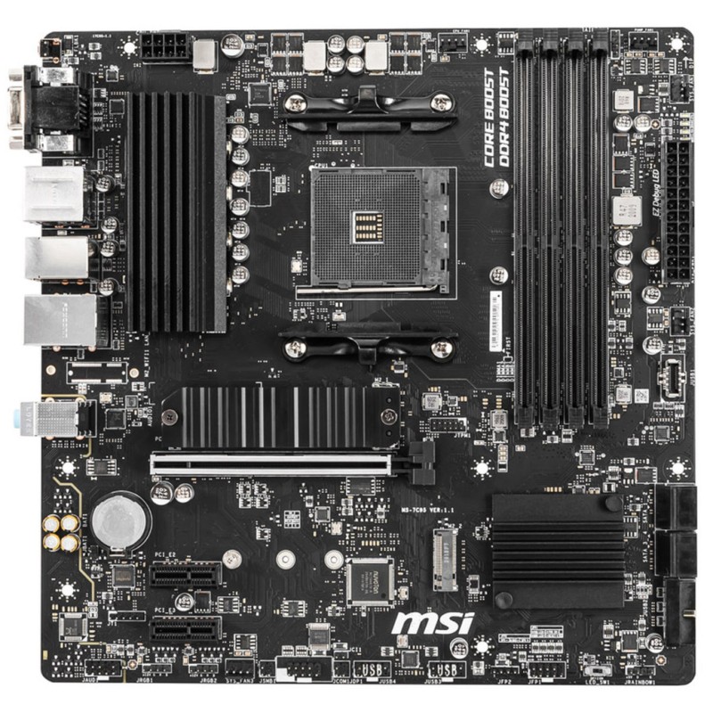 Osnovna plošča AM4 MSI B550M PRO-VDH microATX 1xVGA 1xHDMI 1xDisplayPort MSI Osnovna plošča AM4 MSI B550M PRO-VDH microATX 1xVGA 1xHDMI 1xDisplayPort