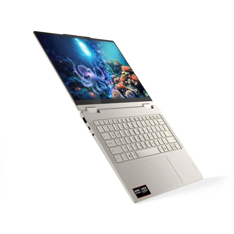 Prenosnik Lenovo 35,5 cm (14,0) Yoga 7 2-in-1 2880x1800 OLED na dotik 500nit 120Hz Ryzen AI 7 350/32GB/1TB/BL/AI Chip: 50 TOPs/ALU/AMD Radeon 860M/Win11Home (83JR00BFSC)