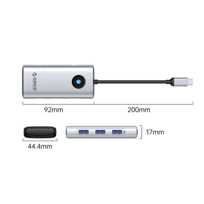 Priklopna postaja USB-C => Orico PW11-6P HDMI 3xUSB3.0 1xUSB-C 1xUSB-C 100W (ORICO-PW11-6P-SV-EP) Priklopna postaja USB-C => Orico PW11-6P HDMI 3xUSB3.0 1xUSB-C 1xUSB-C 100W (ORICO-PW11-6P-SV-EP)