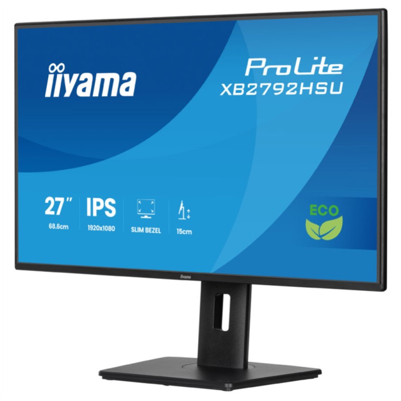 Monitor Iiyama 68,6 cm (27) XB2792HSU-B1 1920x1080 120Hz IPS 3ms HDMI DP 2xUSB Pivot Zvočniki 2H AdaptiveSync ProLite Iiyama Monitor Iiyama 68,6 cm (27) XB2792HSU-B1 1920x1080 120Hz IPS 3ms HDMI DP 2xUSB Pivot Zvočniki 2H AdaptiveSync ProLite