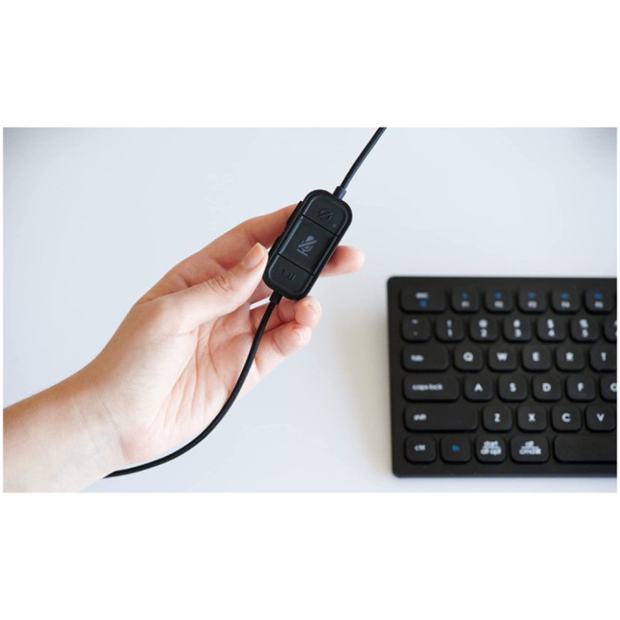 Slušalke žične Kensington naglavne z mikrofonom USB USB-C H2000 črna ()