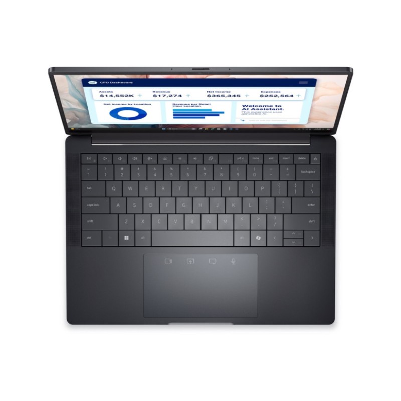 Prenosnik DELL 33,7 cm (13,3) Pro 13 Premium 2560x1600 IPS na dotik 500nit Ultra 7-268V/32GB/SSD1TB/BL/AI Chip: 48 TOPs/Mg-AL/Intel Arc 140V/Win11Pro (210-BPBZ-U7-TOUCH)