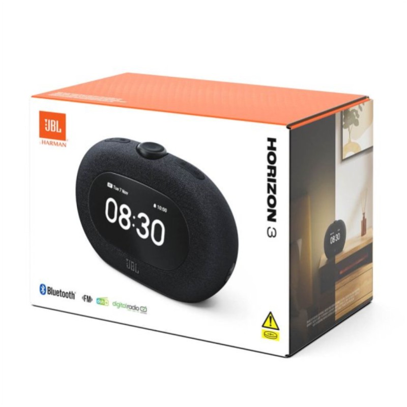 Radio ura budilka JBL Horizon 3 DAB, bluetooth, črna JBL Radio ura budilka JBL Horizon 3 DAB, bluetooth, črna