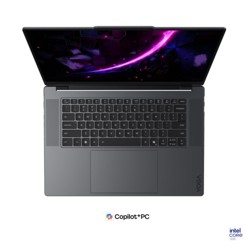 Prenosnik Lenovo 40,64 cm (16,0) Yoga Pro 9 3200x2000 OLED na dotik 1000nit 120Hz Ultra 9-386H/64GB/SSD1TB/BL/AI Chip: 50 TOPs/ALU/RTX5070-8GB/Win11Pro (83SF002TSC)