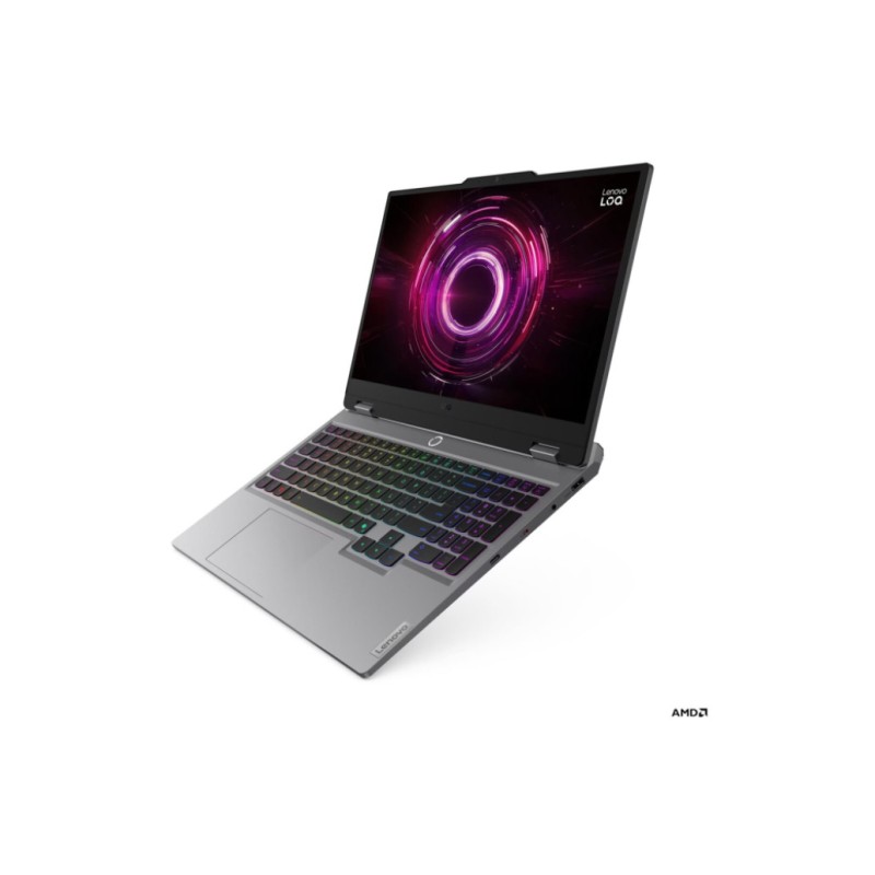 Prenosnik Lenovo 39,6 cm (15,6) LOQ 15 1920x1080 IPS G-SYNC 300nit Ryzen 7 250/32GB/SSD1TB/BL RGB/RTX5060-8GB/Win11Home (83JG004QSC)