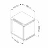 Kabinet zidni 6U 368 600x450 siv Datech + polica (DP.6406.9000)
