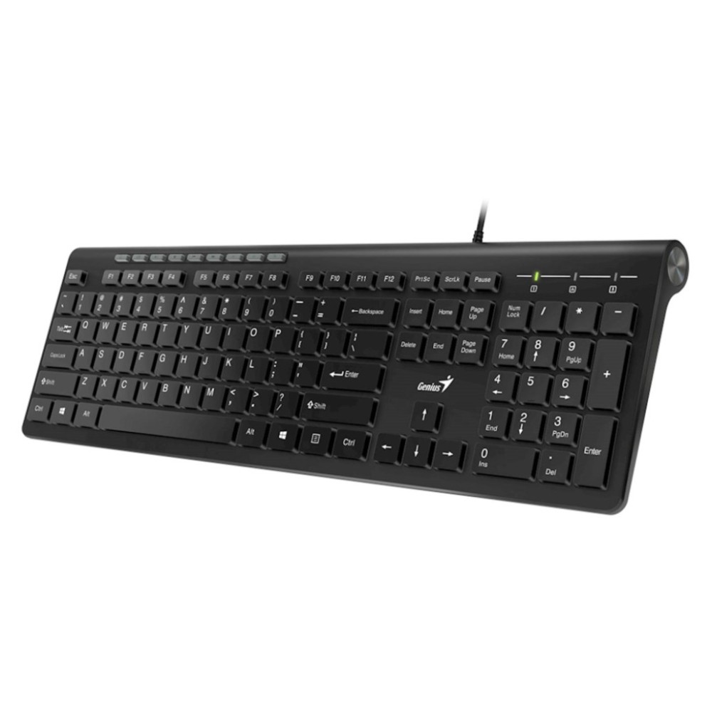 Tipkovnica USB Genius Slimstar 230II SLO | črna (31310048405) Genius Tipkovnica USB Genius Slimstar 230II SLO | črna (31310048405)