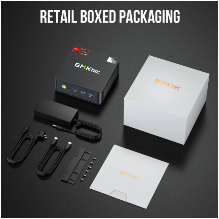 Mini računalnik GMKtec M6 AMD Ryzen 5 7640HS 16GB RAM 512GB SSD NucBox črn