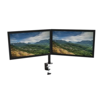 Nosilec za LCD monitor dvojni 13"-27" do 8kg - pritrditev na rob mize LogiLink (BP0022)