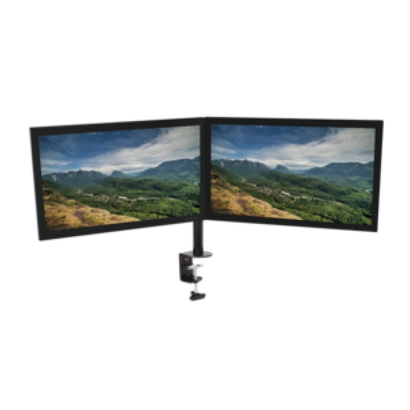 Nosilec za LCD monitor dvojni 13-27 do 8kg - pritrditev na rob mize LogiLink (BP0022) LOGILINK Nosilec za LCD monitor dvojni 13-27 do 8kg - pritrditev na rob mize LogiLink (BP0022)