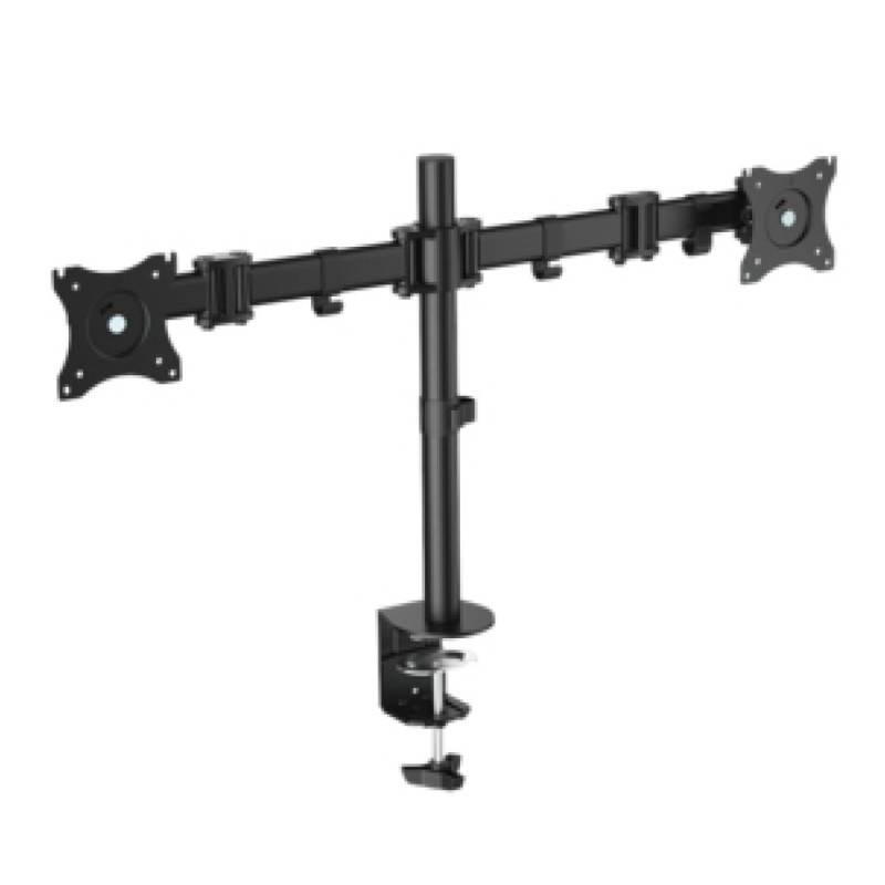 Nosilec za LCD monitor dvojni 13-27 do 8kg - pritrditev na rob mize LogiLink (BP0022) LOGILINK Nosilec za LCD monitor dvojni 13-27 do 8kg - pritrditev na rob mize LogiLink (BP0022)