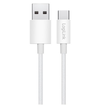 Kabel USB-C (m) => USB-A (m) 2.0 najlon ovoj 0,15m 60W 3A/20V 480Mbps PD3 bel LogiLink (CU0319) Kabel USB-C (m) => USB-A (m) 2.0 najlon ovoj 0,15m 60W 3A/20V 480Mbps PD3 bel LogiLink (CU0319)