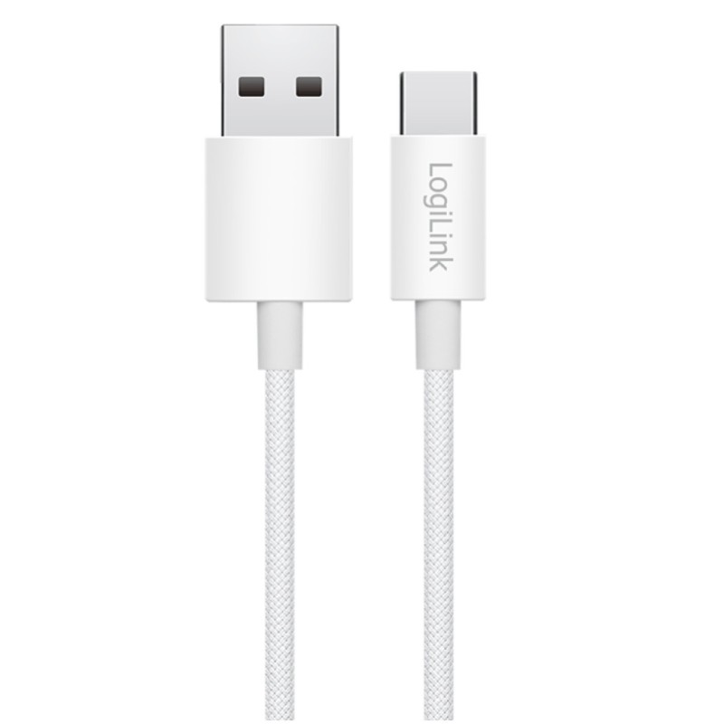 Kabel USB-C (m) => USB-A (m) 2.0 najlon ovoj 0,15m 60W 3A/20V 480Mbps PD3 bel LogiLink (CU0319) LOGILINK Kabel USB-C (m) => USB-A (m) 2.0 najlon ovoj 0,15m 60W 3A/20V 480Mbps PD3 bel LogiLink (CU0319)