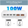 Hišne polnilec 100-240V => 4x USB-C PD 2x USB-A QC 3.0 100W Logilink bel (PA0418) LOGILINK Hišne polnilec 100-240V => 4x USB-C PD 2x USB-A QC 3.0 100W Logilink bel (PA0418)