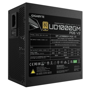 Napajalnik - 1000W GigaByte UD1000GM PG5 V2 80Plus Gold 90% ATX 3.1 (Gen5) Modular 120mm črna (GP-UD1000GM PG5 V2) Napajalnik - 1000W GigaByte UD1000GM PG5 V2 80Plus Gold 90% ATX 3.1 (Gen5) Modular 120mm črna (GP-UD1000GM PG5 V2)